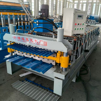 Máquina de Prensado de Tejas de Doble Capa de Alta Velocidad Totalmente Automática, Suministro de Fábrica, Maquinaria de Alta Calidad para Fabricación de Tejas de Color