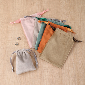 Bolsa de terciopelo Sodt con cordón para embalaje, bolsa de regalo para joyería, bolsa compacta para polvos y cinturones con hebilla, bolsa de almacenamiento para accesorios para el cabello - Product Image 2