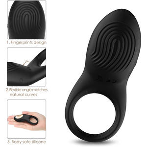 Vibrerende cockring voor mannen erectie seks koppels, siliconen penisringen cockrings voor mannen langer harder sterker, adult sex toys - Product Image 4