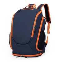 Sac à dos de sport multifonctionnel personnalisable avec logo, pour basket-ball, badminton, étudiants, grande capacité, imperméable, avec bretelles à coussin d'air