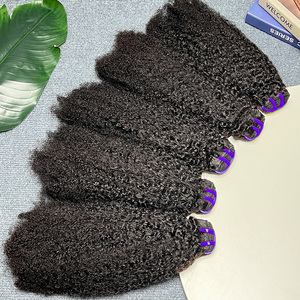 Großhandel Afro Kinky Coily Curly Unverarbeitete Raw Micro Twist Echthaar Web verlängerungen Vietnam esische Curly 4c Haar bündel - Product Image 1