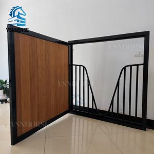 โครงเหล็กชุบสังกะสีเคลือบด้วยผงไม้ไผ่สำหรับคอกม้าโครงสร้างป้องกันสนิมการระบายอากาศที่ปลอดภัย - Product Image 3