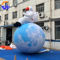 Modèle gonflable personnalisé de planète et d'astronaute en tissu Oxford, accessoires de décoration promotionnelle pour campagne publicitaire sur le thème de l'espace