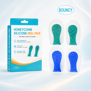 Cuscinetti in Gel <span class=keywords><strong>per</strong></span> Tallone Personalizzati in Silicone di Grado Medicale <span class=keywords><strong>per</strong></span> Fascite Plantare e Dolori al Tallone, <span class=keywords><strong>per</strong></span> <span class=keywords><strong>Uomo</strong></span> e Donna - Product Image 1