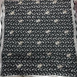 Bufanda chal de terciopelo negro étnico de invierno para mujer, accesorio de moda para adultos al por mayor - Product Image 4