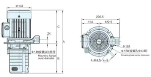 BAOTN pompe centrifuge verticale immergée à plusieurs étages, pompes de refroidissement CNC, fluide de coupe, pompe hydraulique cnc