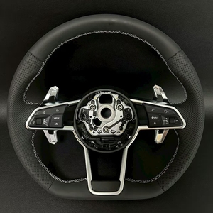 Avec bouton de démarrage R8 et volant en carbone semi-perforé pour <span class=keywords><strong>Audi</strong></span> <span class=keywords><strong>A3</strong></span> A4 A5 A6 C7 C8 Q3 Q5 Q7 4L SQ5 SQ8 TTRS - Product Image 6