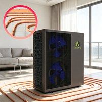 Pompe à chaleur air-eau à onduleur DC contrôlée par Wi-Fi, R290, 9kW, 12kW, 16kW, faible bruit, chauffage et refroidissement pour hôtels et espaces commerciaux extérieurs