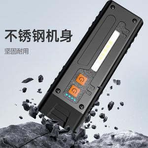 ไฟฉายสแตนเลส EDC แบบชาร์จไฟได้ 1000 มิลลิแอมป์ LED แสงสีขาว สวิตช์คู่ แบบพกพา ใช้ในบ้าน ทำงาน หรือกิจกรรมกลางแจ้ง - Product Image 1