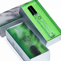 Boîte cadeau en papier métallisé argenté avec insert en velours, emballage cosmétique personnalisé imprimé pour flacon de parfum
