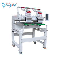 Machine à broder multifonctionnelle YINGHE 1202 à 2 têtes et 12 aiguilles, idéale pour les couvre-chefs, les hauts décontractés et les panneaux de tissu uni variés