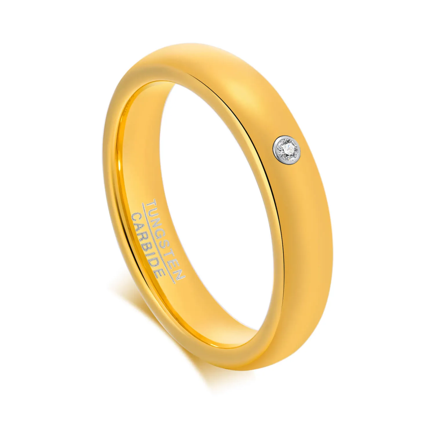 ring gold plated stainless steel