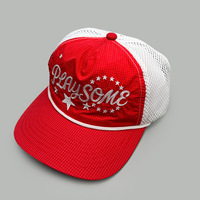 Gorra Deportiva de Malla de 5 Paneles con Cordón Ajustable, Diseño Personalizado, Logotipo Bordado en 3D OEM, Gorras de Poliéster para Golf y Béisbol