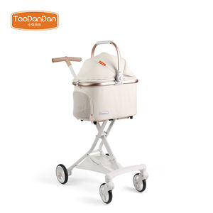 Şık 3'ü 1 Arada Küçük Kedi Arabası Taşıyıcı Demir Güneş Koruyucu Tenteli Katlanabilir Rahat 4 Tekerlekli Rüzgar Geçirmez Evcil Hayvan Seyahat Malzemesi - Product Image 1