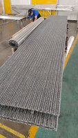 Tapis de sol en alliage d'aluminium de haute qualité pour entrées commerciales et résidentielles, motif moderne de bienvenue, anti-salissures avec logo personnalisé
