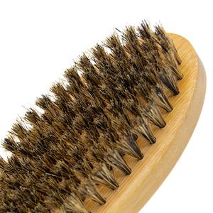 <span class=keywords><strong>Brosse</strong></span> à barbe en bambou naturel avec 100% poils <span class=keywords><strong>de</strong></span> <span class=keywords><strong>sanglier</strong></span> Logo personnalisé Soins <span class=keywords><strong>de</strong></span> la barbe pour hommes portables - Product Image 2