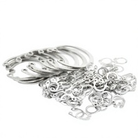 DIN 71.5mm Zinc Plated Carbon Steel External Circlips Black Oxide 65Mn Spring Steel Retaining Ring 45-50HRC 2.3mm Thickness Ring