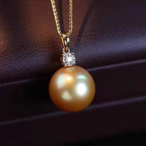 Colgante de Moda Femenino DIY, con un Solo Diamante, Cuentas de 9-13 mm, Plata S925, Accesorios de Perlas 31305, Soporte para Colgante Vacío - Product Image 2