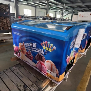 Refrigerador comercial tipo vitrina con tapa abierta para helados, congelador rápido y enfriador instantáneo - Product Image 3