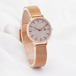 Reloj de Cuarzo Silencioso e Impermeable para Mujer con Esfera Degradada con Diseño de Cielo Estrellado - Product Image 3