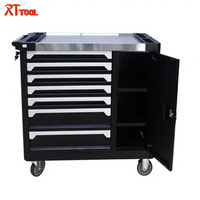 Armoire de rangement pour garage RT TOOL avec outils, chariot à outils à 7 tiroirs, organisateur d'atelier de mécanique