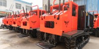 Mini-dumper sur chenilles de 1,5 tonne, petit véhicule de transport sur chenilles pour routes montagneuses, terres agricoles et chantiers de construction (garantie 1 an)