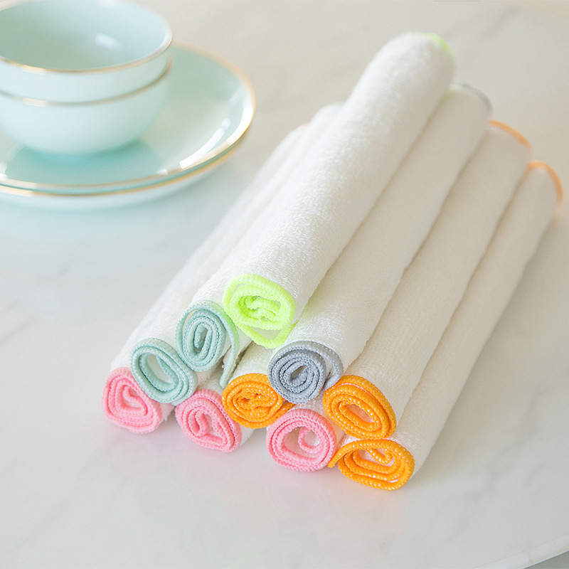 Haofy Strofinacci In Fibra Di Bambù - Super Assorbenti E Antiolio - Canovacci Da Cucina E Per Pulizia Mobili - 30 Cm - Multiuso