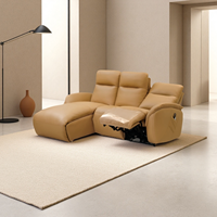 Canapé inclinable moderne de haute qualité personnalisable avec fonction massage pour salon de villa en cuir/tissu performant