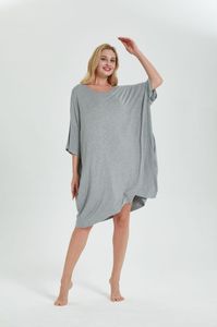 Camisón de Dormir Extra Grande al por Mayor, Camisón de Dormir Suave y Fresco de Bambú, Pijama, Camiseta para Dormir, Camisones - Product Image 3