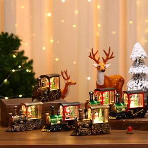 Nouveauté 2025 : Décorations de Noël, Cadeaux et Articles d'Artisanat – Lumières de Noël LED en Plastique, Petit Train, Boule de Neige, Lumières Aquatiques pour la Décoration Intérieure - Product Image 3