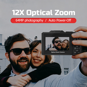 Appareils photo numériques 5K pour la photographie, caméra Vlog 80MP 180° °   Caméra de streaming avec écran rotatif, zoom optique 12x, WiFi, mise au point automatique - Product Image 3