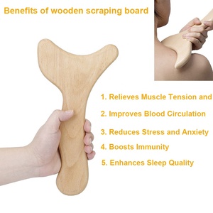 Maßgefertigtes Holztherapie-Werkzeug Holz-GuaSha-Schabebrett Professioneller Holztherapie-Massagestab gegen Cellulite - Product Image 3