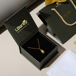 LbarleyOEM Custom Lbarley Jewelry Caja de correo corrugado Embalaje con logotipo con laminación <span class=keywords><strong>mate</strong></span> y embalaje de cajas rígidas en relieve - Product Image 5