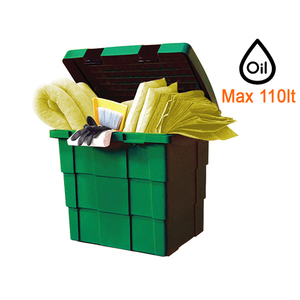 Contenedor de polietileno Carvel 650x500x570mm con material químico absorbente, 110lt - Product Image 1