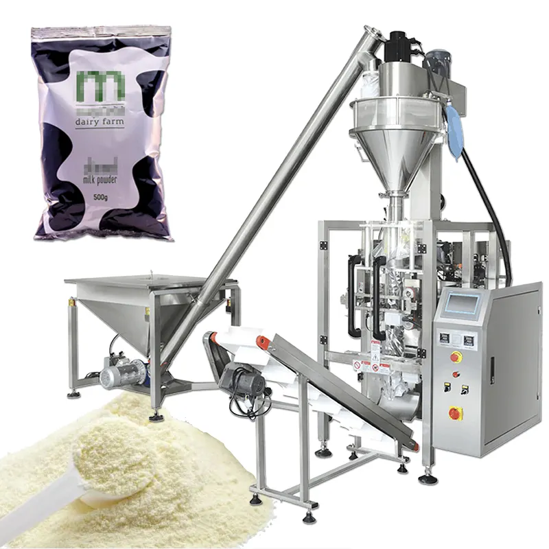 Máquina de embalagem de farinha automática completa, 50g 500g 1kg 10kg milho/maize/trigo