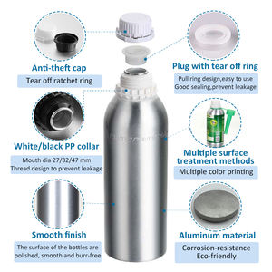 カスタムアルミフレグランスオイルボトルアロマエッセンシャルオイルアルミボトル50ml 100ml 150ml 200ml 250ml 300ml 500ml 1000ml 1l - Product Image 2