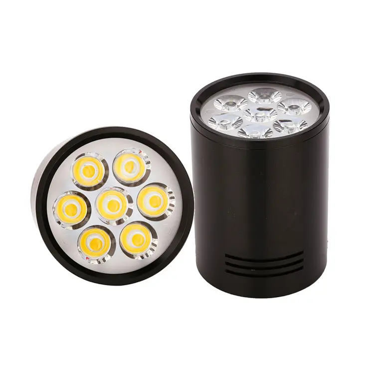 LED 통 천장 램프 빛 3W 5W 7W 따뜻한 자연 순수한 흰색 AC85-265V 표면 장착 3 색 통