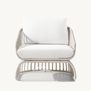 Terrazza esterna divano <span class=keywords><strong>giardino</strong></span> <span class=keywords><strong>bianco</strong></span> tessuto in rattan struttura in metallo divano <span class=keywords><strong>da</strong></span> esterno - Product Image 3