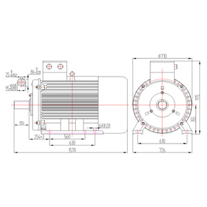 Alternateur industriel haute puissance, prix de vente direct du fabricant, générateur à aimants, alternateur YGDLF-500, générateur à aimants - Product Image 6