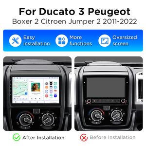 Junsun <b>Wireless</b> Carplay Car Radio for Fiat Ducato 3 Peugeot Boxer 2 Jumper 2 2011-2022 Car GPS Navigation Multimedia Player - Product Image 2
