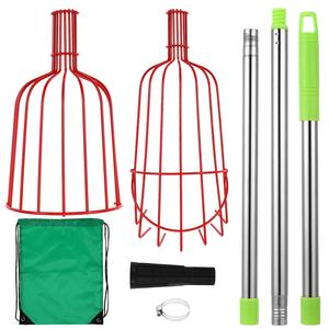 Récolteur de fruits réglable avec perche extensible et cage métallique pour la récolte des mangues, des oranges et des agrumes, outil de jardinage - Product Image 2