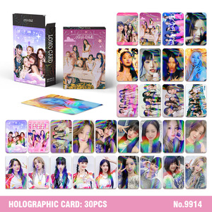 KPOP 30 cartes/boîte <span class=keywords><strong>GIDLE</strong></span> Album ALL Link Star Photo Cards, Cartes LOMO MIYEON YUQI Soyeon Shuhua MINNIE Cartes Laser I-DLE Fans Box Card - Product Image 5