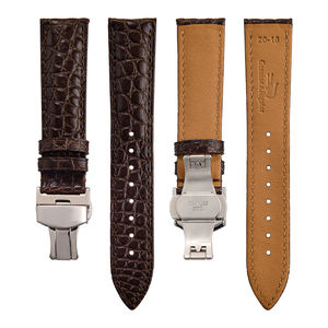 JUELONG correa de reloj de cuero de cocodrilo genuino 18mm 19mm 20mm 21mm 22mm 24mm correa de reloj de cuero en relieve de cocodrilo - Product Image 2