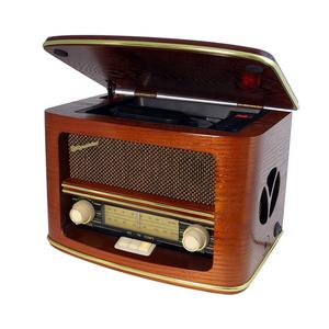 Radio <span class=keywords><strong>CD</strong></span> classique en <span class=keywords><strong>bois</strong></span> personnalisable R160-1 avec haut-parleur en <span class=keywords><strong>bois</strong></span> rétro en MDF et fonction Bluetooth - Product Image 2