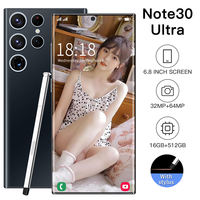 Hot Notes 30 Ultra 16 + 512GB Smartphone, Teléfono Android con Pantalla Completa de 6.8 Pulgadas, Lápiz Óptico Integrado, Teléfono Móvil Desbloqueado