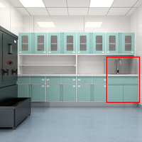 Gabinete Moderno de Acero Inoxidable con Lavabos para Spa y Uso Médico, Ideal para Hospitales, Clínicas, Escuelas, Talleres y Terapias de Spa