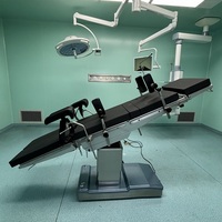 Table d'opération électrique intégrée à 4 commandes, lit chirurgical multifonctionnel pour hôpital, clinique ou salle