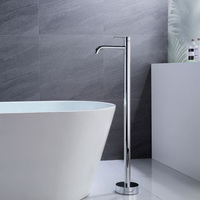Robinet de bain classique en laiton massif, autoportant, durable, étanche, fabrication OEM ODM, garantie 5 ans pour projets hôteliers