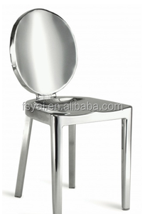 Muebles de exterior comerciales Pulido Comedor <span class=keywords><strong>Restaurante</strong></span> Bar Silla Diseño único Acero inoxidable Metal Silla de jardín moderna - Product Image 5