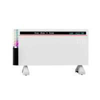 Ventilateur de chauffage électrique polyvalent pour intérieur avec options autoportantes/murales, connectivité Smart Home, fonction lampe d'ambiance colorée